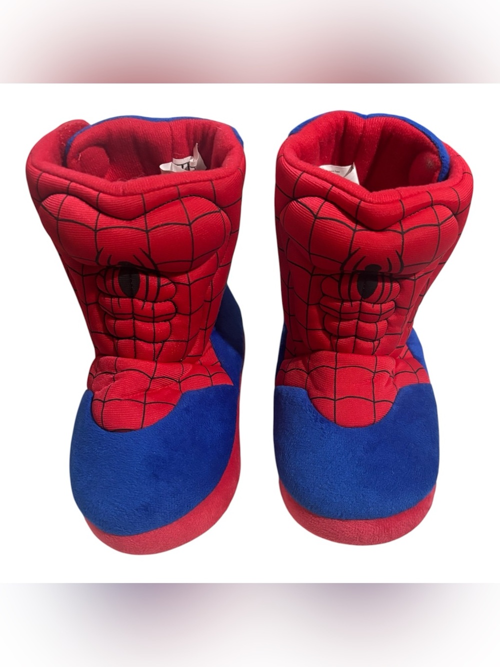 Marvel Spider-Man Red & Blue Kids Plush Boots